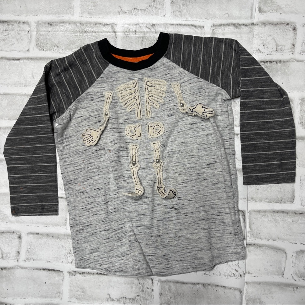 Mud pie Halloween long sleeve skeleton shirt 2T-3T - Picture 1 of 4